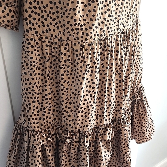 J.Crew Leopard Print tiered mini dress size small - Picture 5 of 9
